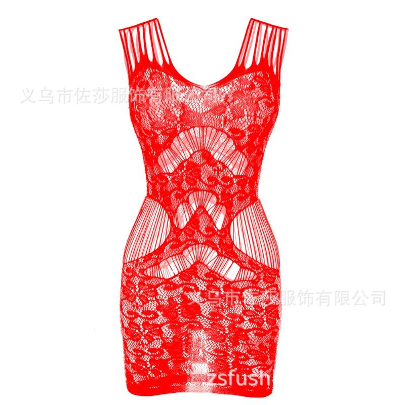 Sex Clothes, Suspenders, Mesh Clothes, Tight Body, Hollow Hip Skirt, Large Size.
