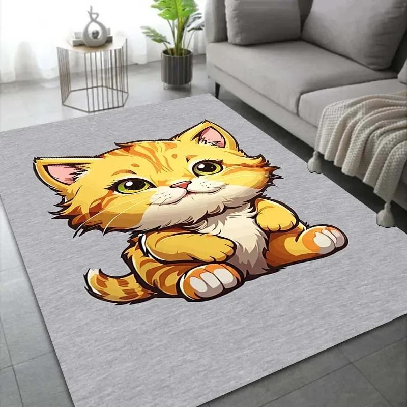 

Cartoon Cat Pattern Floor Mat Door Decoration Home Living Room Floor Mat 40x60cm
