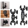 Universal Camera Double Clip Sports Camera Crab Clamp Motorcycle Bicycle Handlebar Clip Bracket For GoPro 13 12 Insta360 X3 DJI