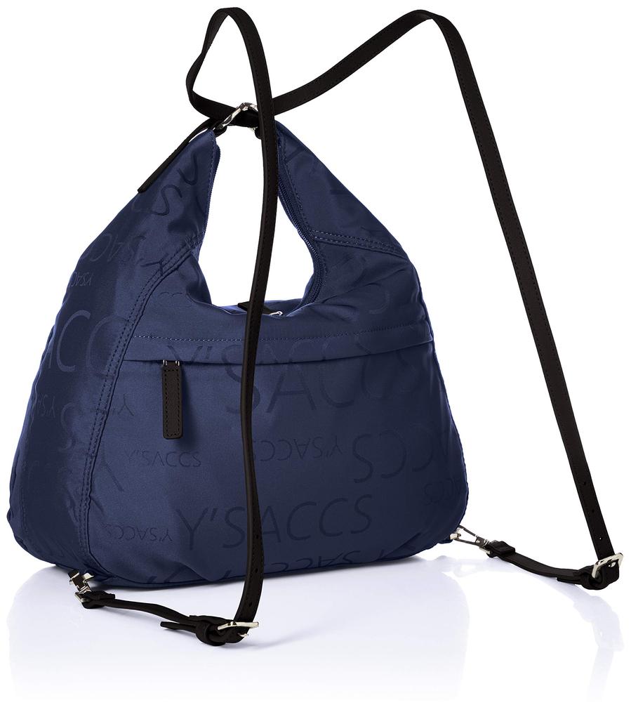 Logo Jacquard Backpack Navy [Isaac] 2-way Y82-01-05