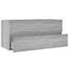 Vidaxl Under-Sink Cabinet, Sonoma Grey Oak, 100X38.5X45 Cm