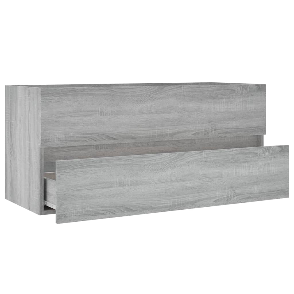 Vidaxl Under-Sink Cabinet, Sonoma Grey Oak, 100X38.5X45 Cm