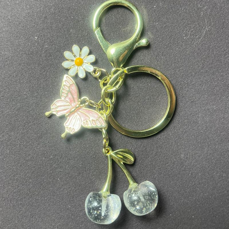 

Милий брелок з вишнею, імітація метелика, фруктовий брелок-підвіска для жінок, дівчат, прикраса для сумочки, шарм для сумки, брелок для ключа від машини, подарунки A8