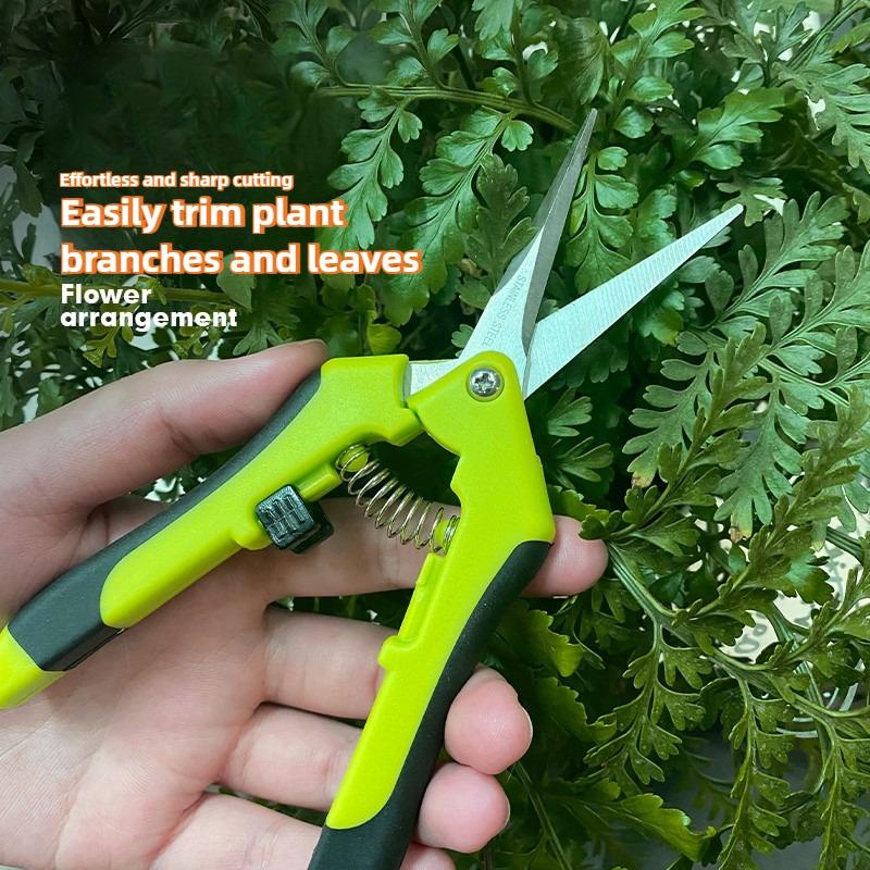 Ergonomic Pruner For Garden Work Gardening Scissors For Precise Cutting Of Plants Branches Fruits Essential Garden Scissors