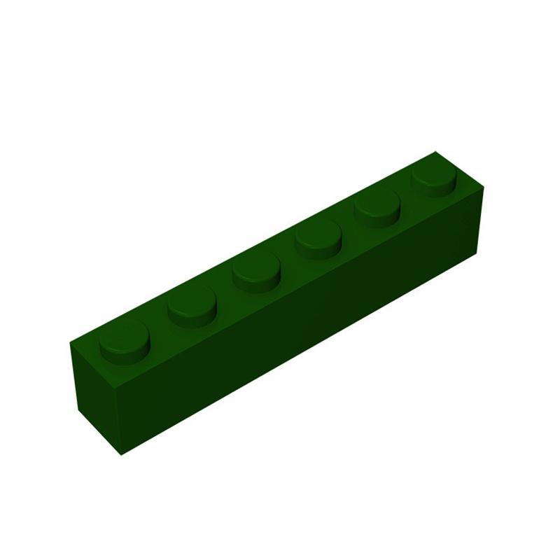 50g/21Pcs 3009 1x6 Block Moc High 6 Hole Color Accessories Compatible with Brick DIY Children's Toy Assembly Gift Storage