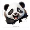 HD 3D Panda Car Stickers Scratch Covering UV Cartoon Car Body Door Stickers Personalized Creative 3D Electric Car Stickers