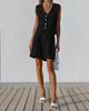 Women's Cotton Linen Suit Vest & Shorts Set (European & American Design, Sleeveless, Spring/Summer Casual)