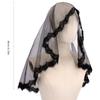 Punk Black Veil for Halloween Bride Cosplay Costume Veil for Theme Parties Bridal Veil Day of Death Costume Headwear