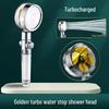 Compact Waist Booster High-Pressure Rainfall Turbo Shower Head Set
