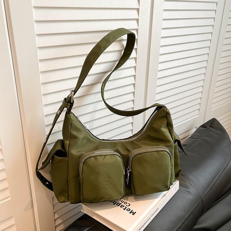 Premium Multipocket Locomotive Armpit Bag Women's Spring New Simple Casual Versatile Shoulder Messenger Bag