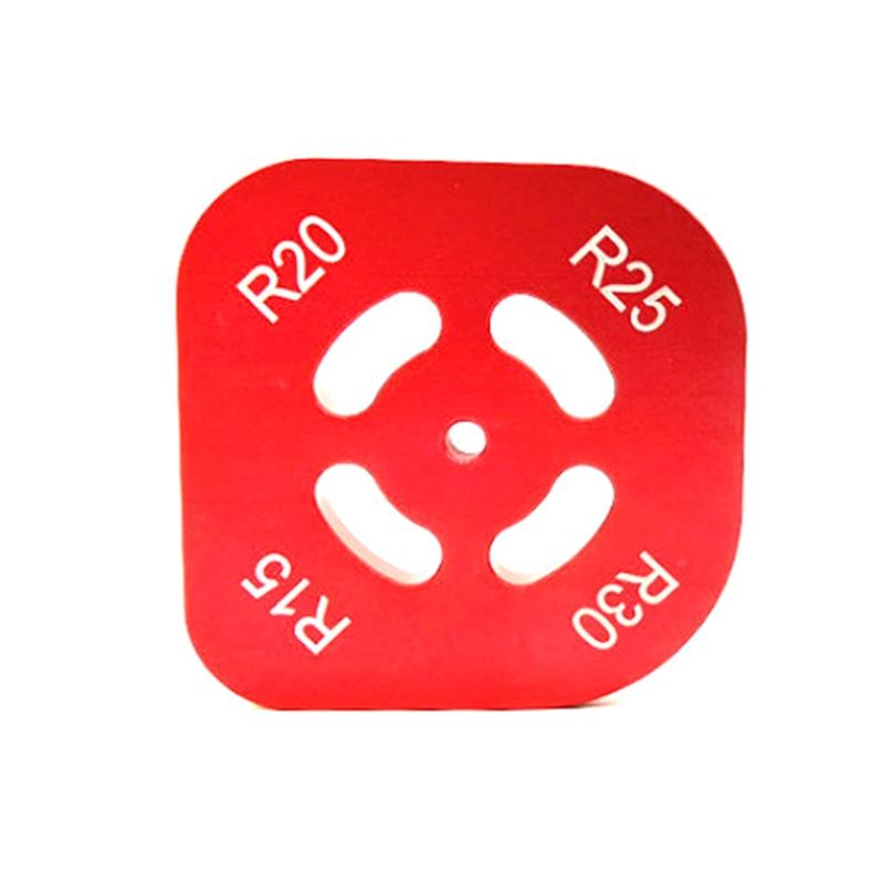 Quick Jig 2 Pcs Semi-Round Corner Radius Quick Jig R Angle Locator Aluminium Alloy Engraving R10 R15 R20 R30