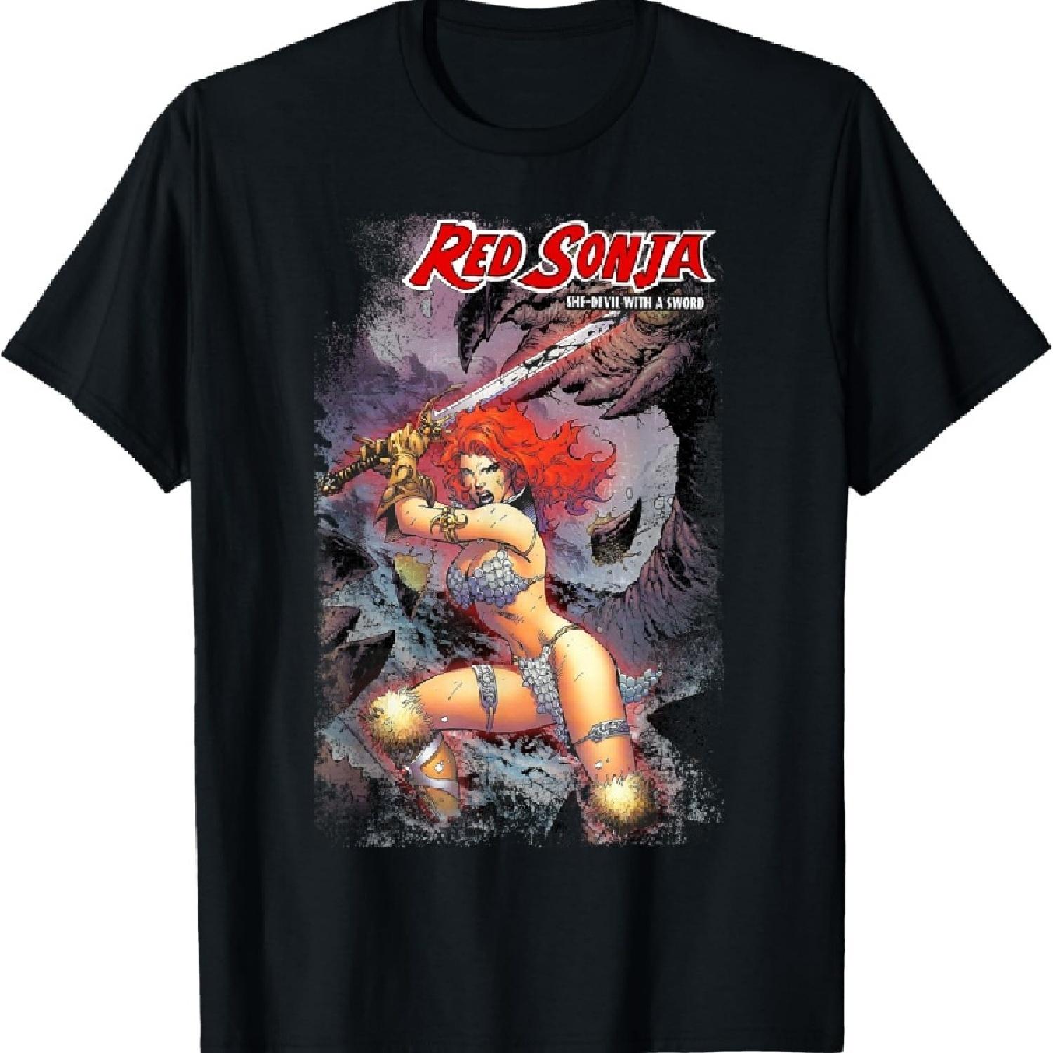 

Jim Lee Comic Cover She-Devil Sword Warrior Queen T-Shirt XXXXXL чорний