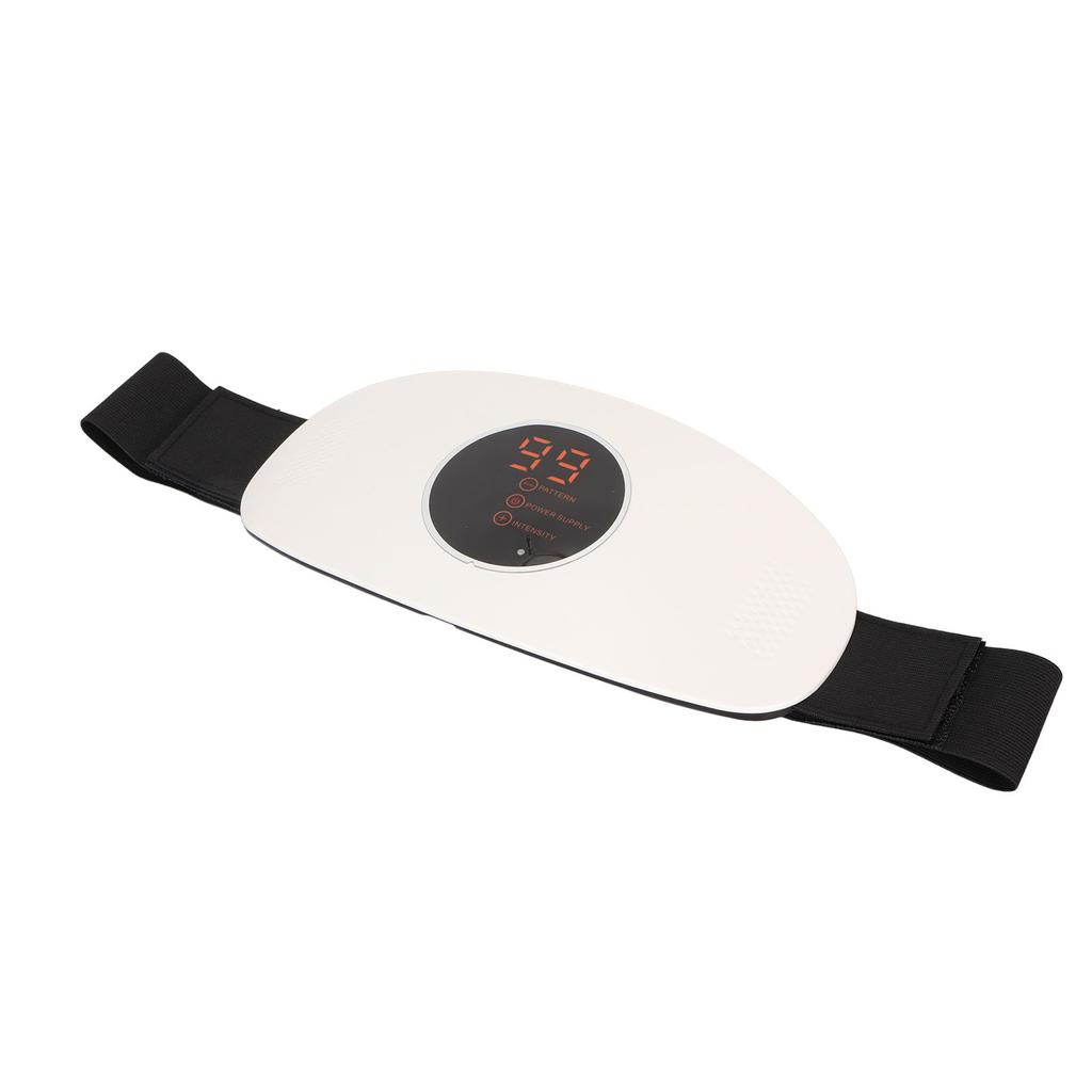Belly Thermal Bag Pad Massage Multi Functional Rechargeable Electric Waist Belt Device White