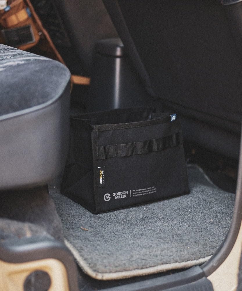 GORDON MILLER Car Cordura Dustbin, Black, 1646560