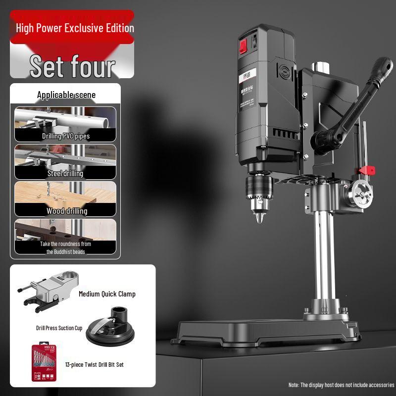 Compact 220V High-Power Multifunctional Bench Drill for Home & Industrial Use