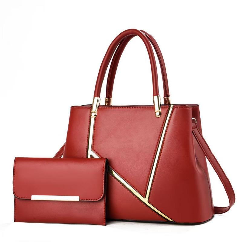 Splicing Women's Bags, New Mother and Child Bags, Women's Large-capacity Handbags, Free Mother Shoulder Messenger Bags.
