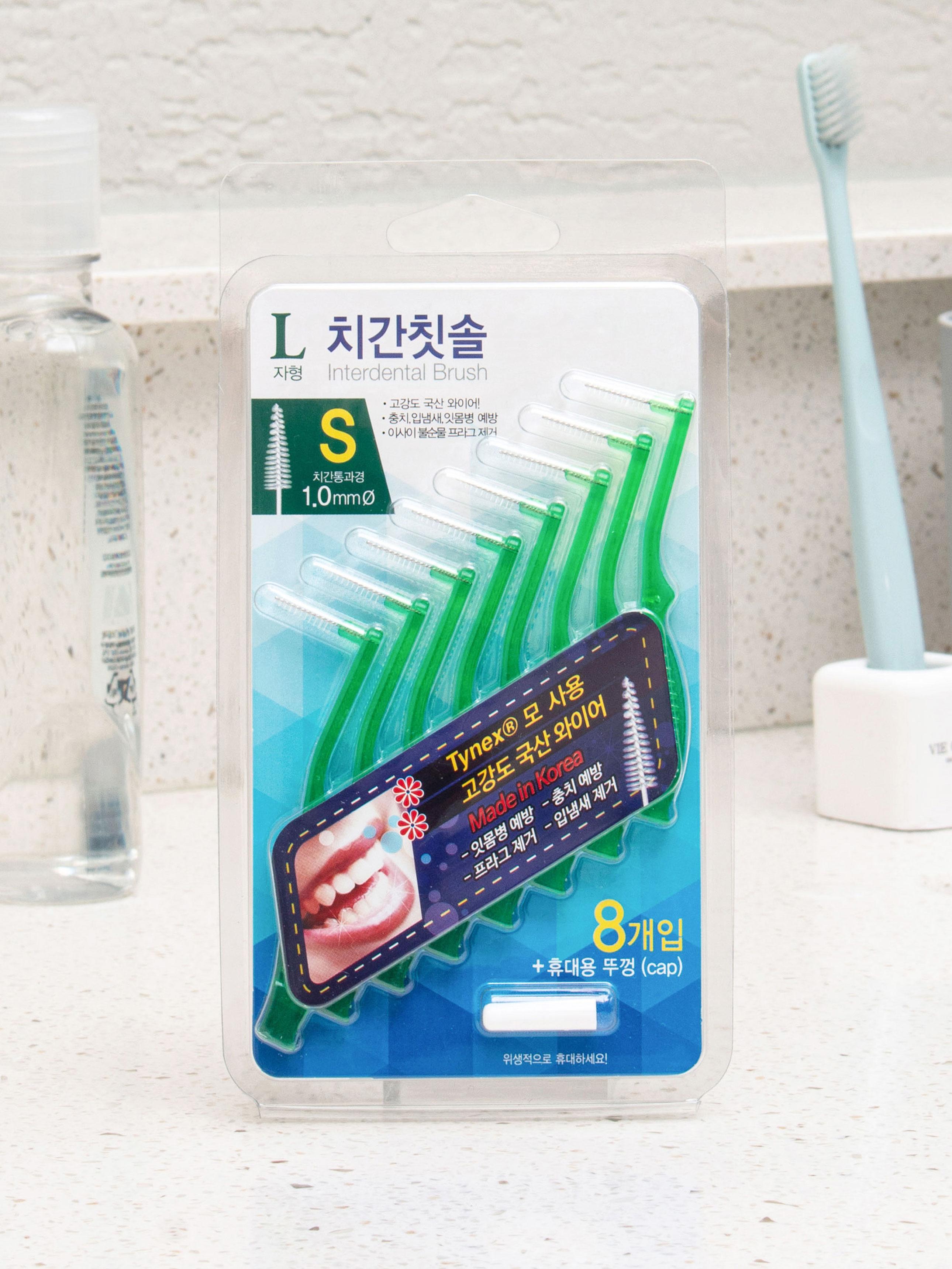 L-Shaped Interdental Brush S-Size (8-Count Pack) 1ea
