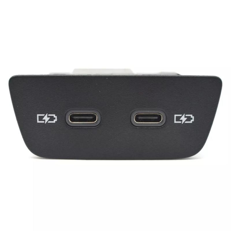 USB C Charging Interfaces 2G6035718 for MK8 Golf 8 Double Type-C Charging Port Automotive Accessories Easy Installation