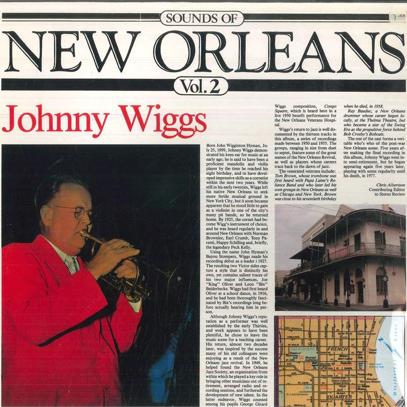 

LP Record JOHNNY WIGGS Sounds Of New Orleans Vol 2 SLP6009 STORYVILLE 198 Switzerlan Jazz Used