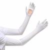 Solid Color Ice Silk Arm Sleeve Non-slip Summer Arm Cover Women's Gloves Long Sleeve  Outdoor