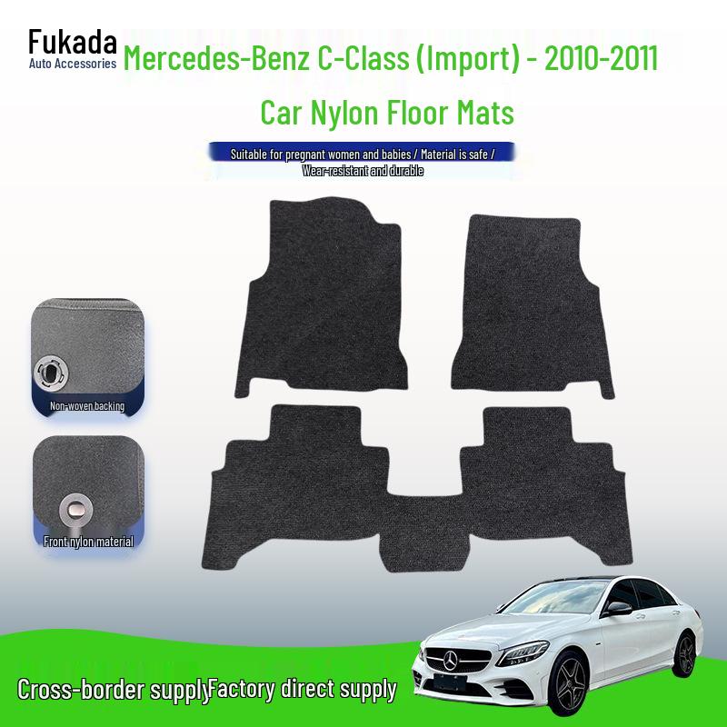2010-2011 Mercedes-Benz C Sınıfı Modelleri için Naylon Oto Paspasları