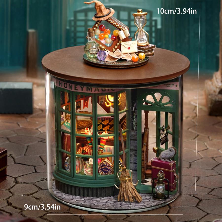 Magic Shop, House, Home Decor, DIY Handmade Model, Building, Doll House, Mini Kit, 3D Puzzle Toy, Gift