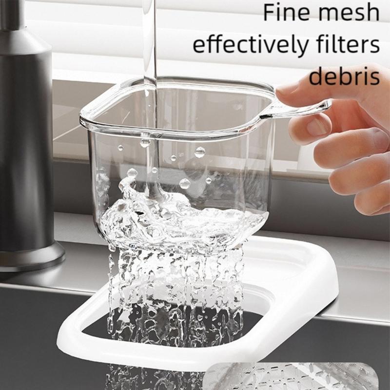 Sink Drain Colander for Kitchen, Bathroom Sink Strainer Thickened Mesh Sink Mount Mount Dripping Drain Soap Holder