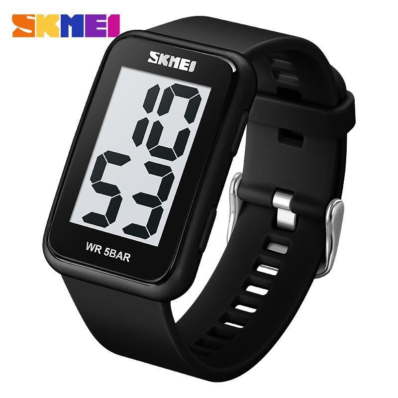 Moment US Square LED Digital Electronic Watch Student Waterproof Outdoor Sports Electronic Watch