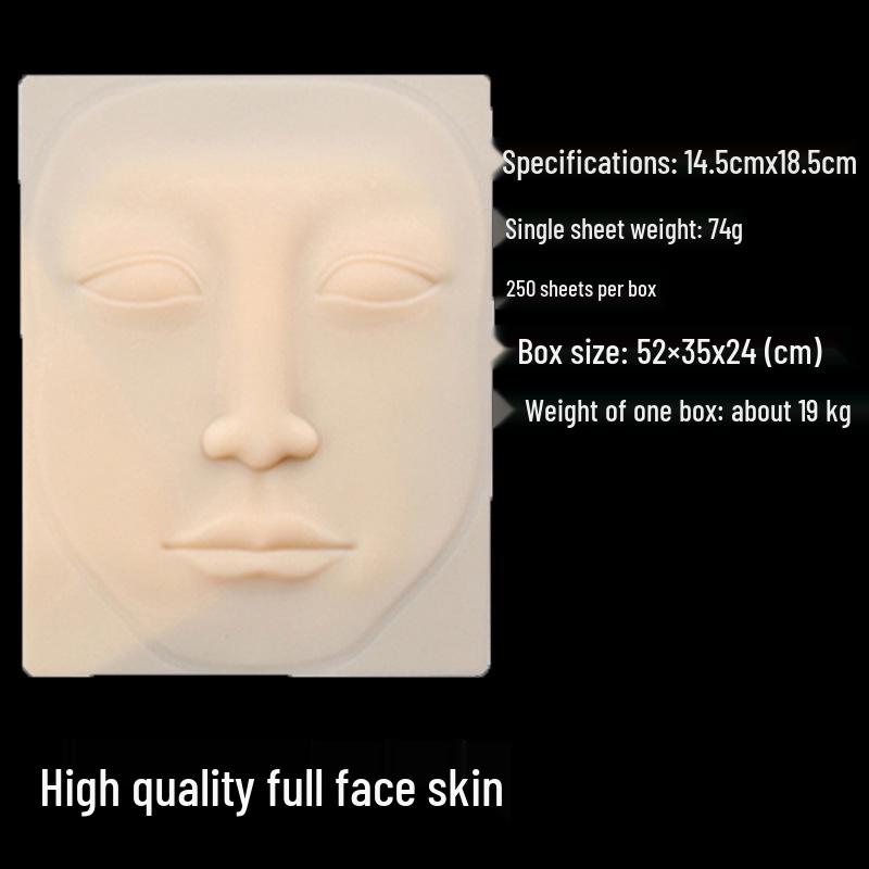Realistic Silicone Practice Skin for Semi-Permanent Makeup: Eyebrows, Eyes, Lips Tattoo Training for Beginners