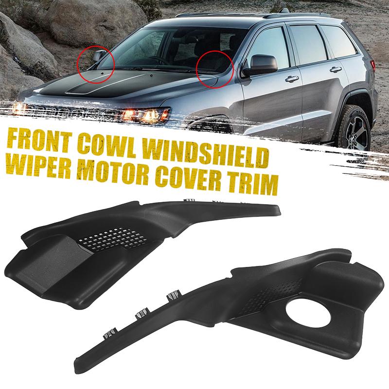 Auto Front Windshield Wiper Cowl Grille Vent Cover Panel Hood Assembly For Jeep Grand Cherokee 2016-2022 55112951AC 55112952AC