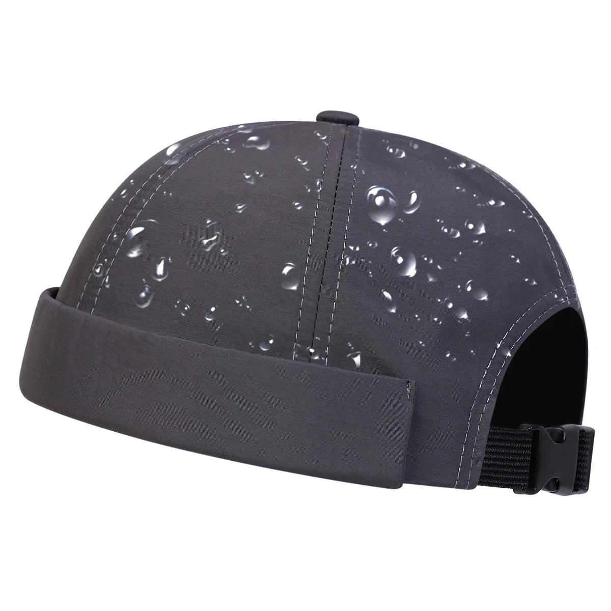 Men Solid Color Quick Drying Waterproof Landlord Caps Painter Cap Painter Cap Spring And Autumn Melon Skin Hats