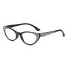 Stylish Cat Eye Glitter Reading Glasses Blue Light Blocking Presbyopia Glasses Women High-definition Eyeglasses Diopter To +4.0