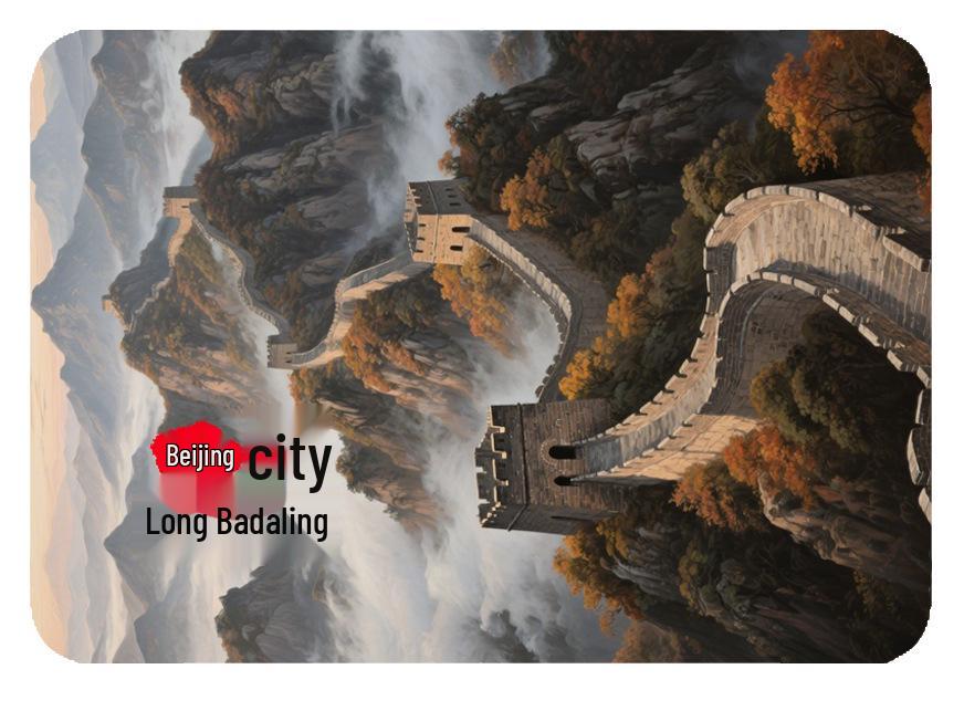 Beijing Great Wall Badaling Four Seasons Souvenir Magnet
