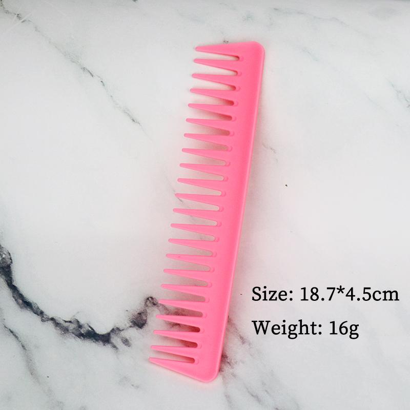 1pcs Resin Wide Tooth Curly Hair Salon Hairdressing Comb Hairbrush