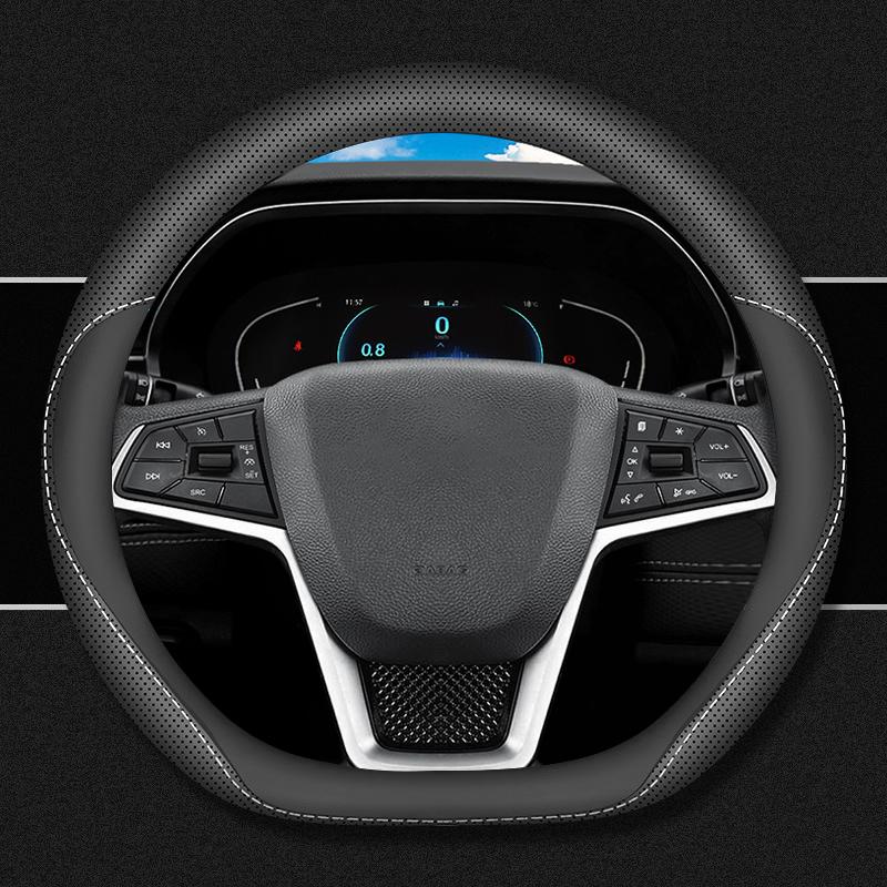 Car Steering Wheel Cover Wrap for JAC J7 JS3 JS4 2025 2025 2025 2025 D Type Steering-Wheel