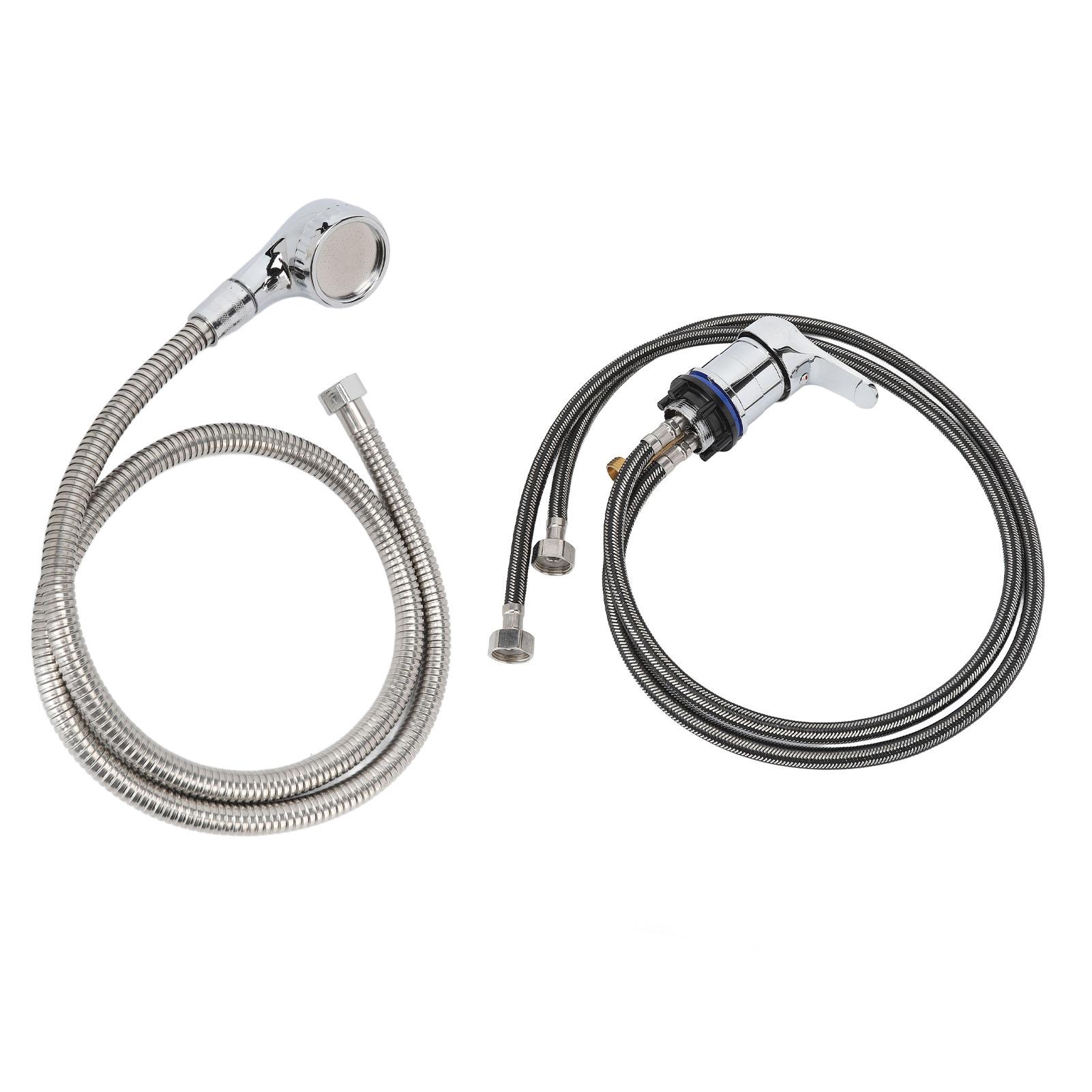 

Смеситель для унитаза для шампуня, труба 100 см, мягкий шланг 120 см, набор для распыления шампуня с усилителем, размер M