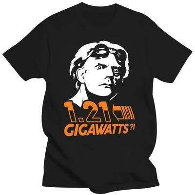 Herren Baumwollkleidung Klassische Science-Fiction-Filmcharaktere 1,21 Gigawatt Lustige Oberteile T-Shirt Locker Oberteile T-Shirt - Herren...