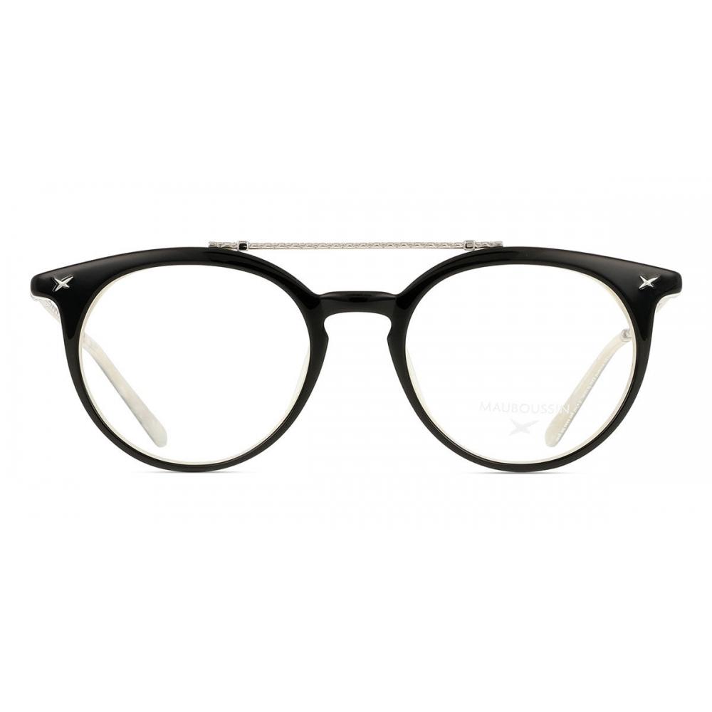 

Mauboussin Women Eyeglasses Mau 1805 01 Black Silver/48-19-140