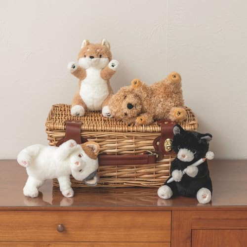 Live Heart Mascot Posies Black Cat (approx. 16cm Long) Cute Cat Plush Figurine 37770-73