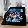 Rapper rod wave printed blanket Warm Flannel Blankets Soft and Comfortable blanket Home Travel Blanket bed linings Birthday Gift
