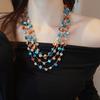 Collana con Perline per Clavicola Resort Bohemien - Accessorio di Moda di Lusso Leggero di Alta Gamma