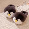 Fashion Lovely cartoon penguin slippers woman home keep warm shoes winter womens animal fur slides fluffy indoor slipper lady room scuff