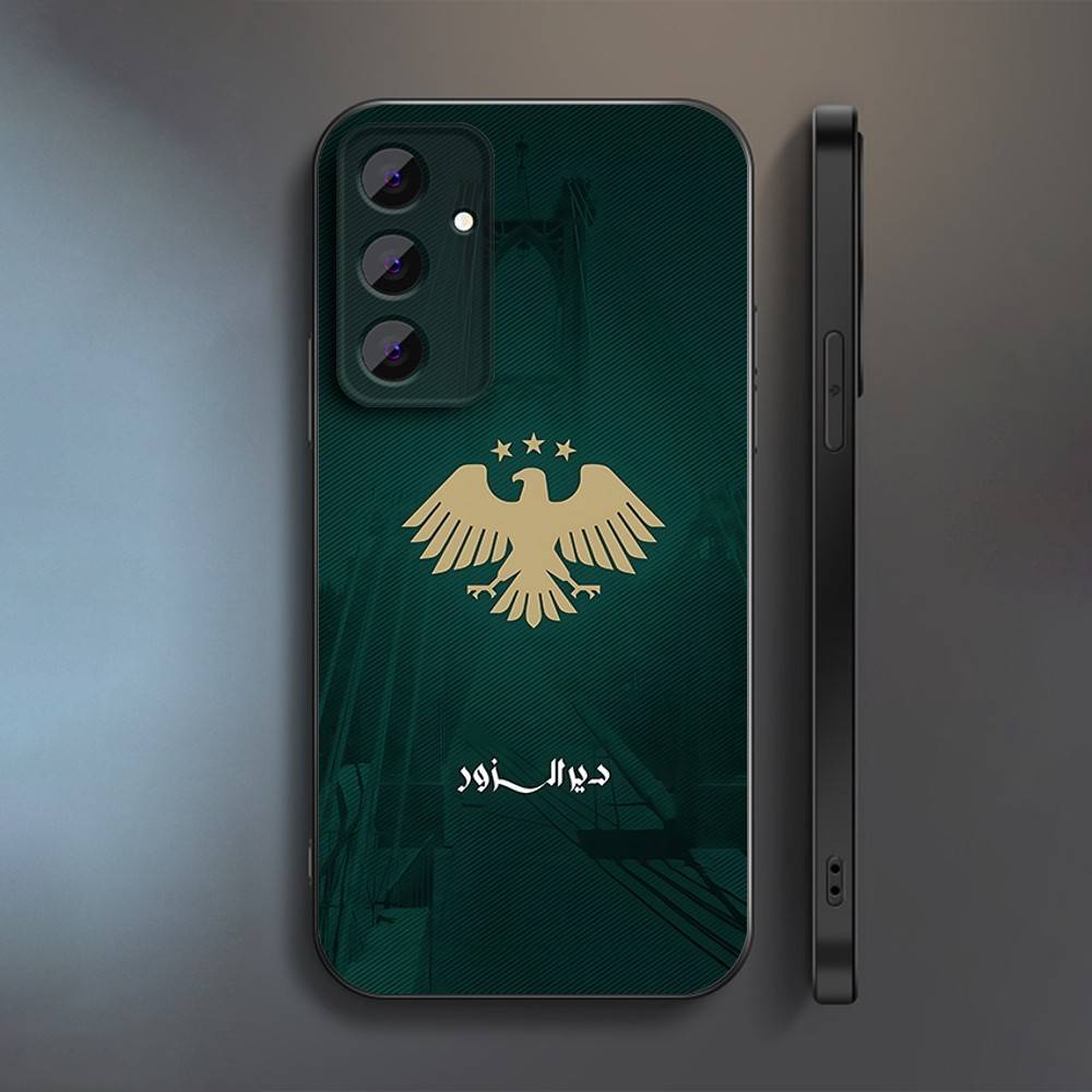 S-Syrian A-Arab Republic Logo Phone Case For Samsung S 25,24,23,22,30,21,10,9,Ultra,Plus,Lite,FE,4,5 G Soft Black Case
