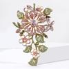Banquet Luxury Pin Corsage Ornament Metal Rhinestone Brooch Elegant Crystal Flower Brooch  Party