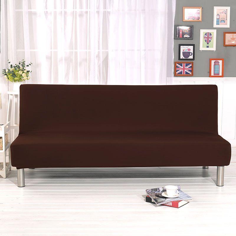 Luxurious Solid Sofa Bed Cover With Elastic Fabric For Ultimate Comfort And Protection