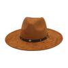 Simple Suede Premium Hepburn Cowboy Hat Top Hat