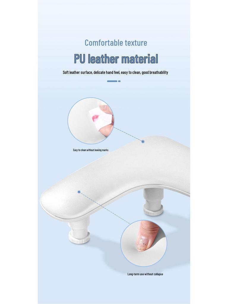 Portable U-Shaped Nail Art Cushion with Detachable Bracket and Inclined Design In Multi-functional Russian Style