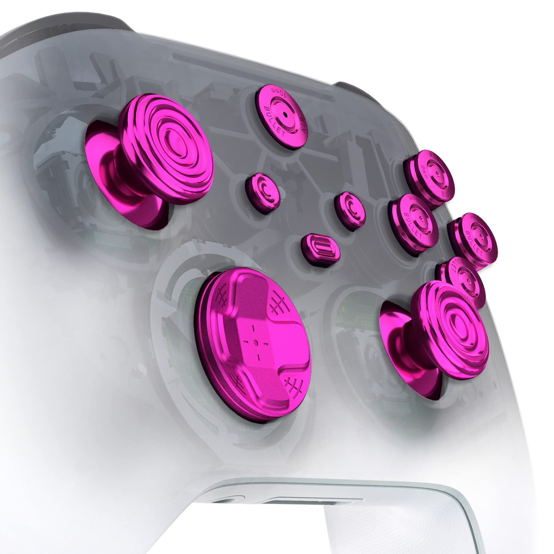 

eXtremeRate Metal Button Compatible with Xbox Core Wireless Compatible with Xbox Series Controller 11 in 1 Custom Aluminum Alloy Thumbstick