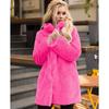 Women's Mid-Length Loose Rabbit Fur Coat - European & American Style