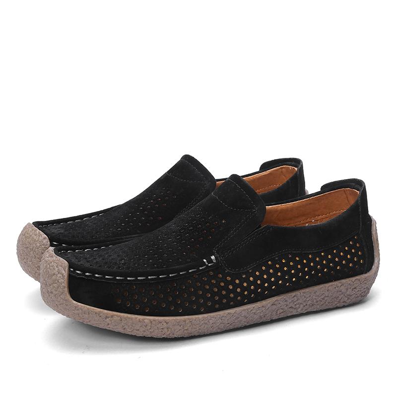 

Модные мужские лоферы Высококачественные слипоны Повседневная обувь Кожаная обувь на толстой подошве Повседневная обувь для ходьбы Летняя обувь для светских мероприятий Мужская обувь для работы в офисе 38 чёрный